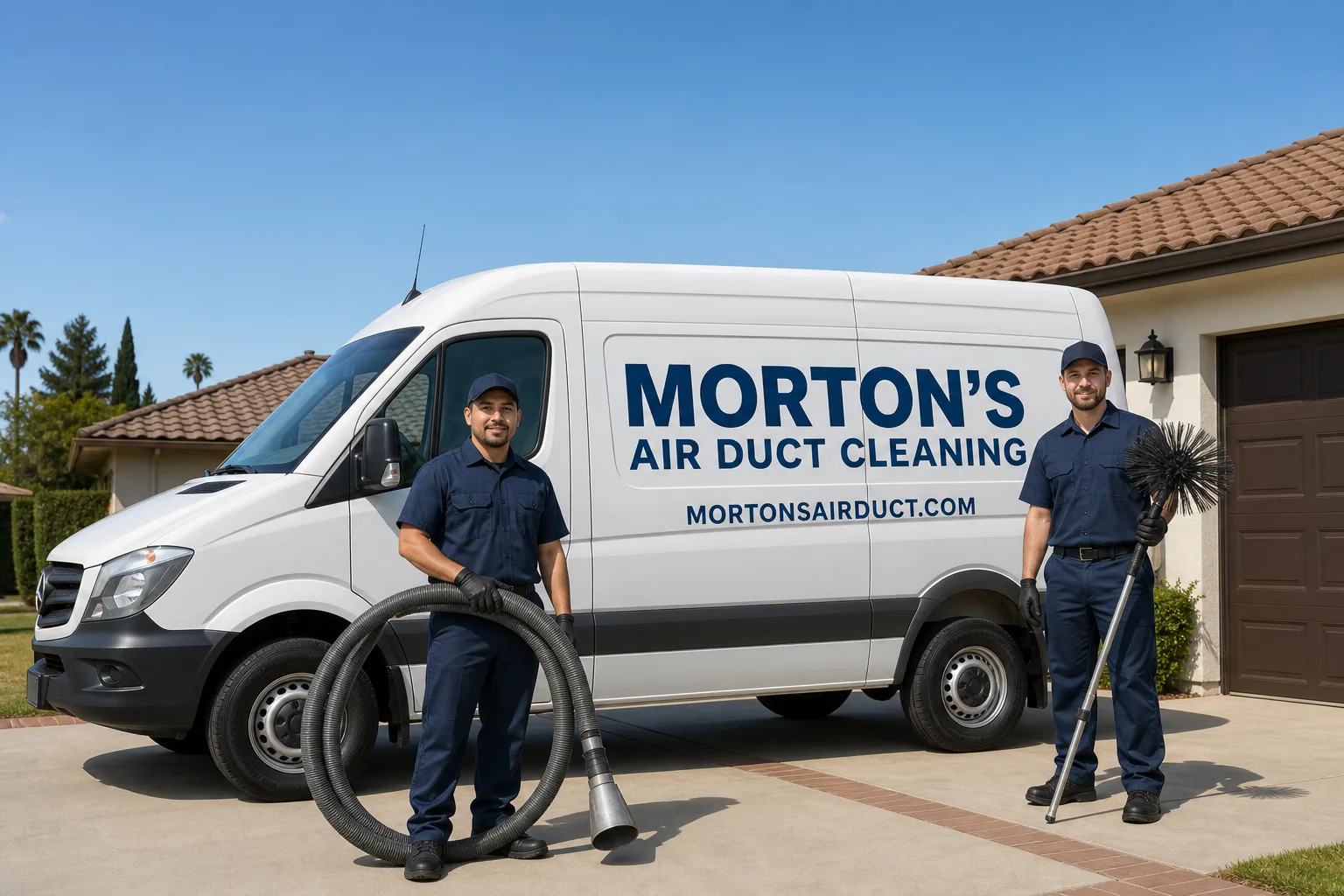 Morton's Air Duct Cleaning air duct cleaning team